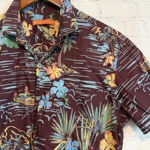 Tori Richard Men’s Small Hawaiian Shirt 100% Cotton Lawn Made in Hawaii Scenic